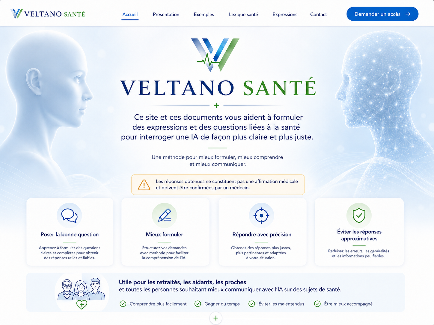 Accueil VELTANO Santé validé